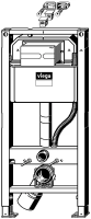 Viega 8524.12 8524.12 Инсталляция Prevista Dry Visign for Life 5 хром, длинные шпильки, 1120 mm, для 