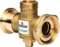 Купить STOUT SVM-0050 ермостатический смесительный клапан G 11/2M-G 11/2F-G 1M 70°С