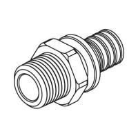 REHAU RAUTITAN Фитинги RAUTITAN Переходник с наружной резьбой 32-R 3/4 RX+ для труб из сшит полиэтил