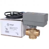 Купить STOUT Компактный 2-Ходовой зональный клапан, сервопривод 230V, с кабелем 1м., НР 1