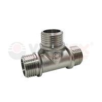 Тройник переходной с наружной резьбой VALFEX НР 1/2"- НР 3/4"- НР 3/4" (70/10);