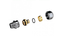 Муфта МП латунь хром R187F Дн 32х3,0х1 ВР Giacomini R187FX126