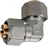Угольник МП латунь обжим R562AM Дн 32х1х90гр НР Giacomini R562MX126