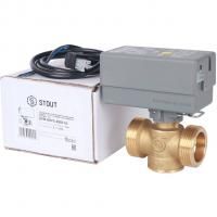 Купить STOUT Компактный 2-Ходовой зональный клапан, сервопривод 230V, с кабелем 1м., НР 1 1/4