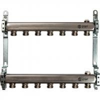 Купить Коллектор распределительный Stout для радиаторной разводки 1х3/4 на 7 выходов