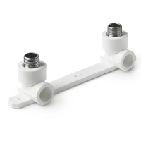 Угольник двойной с креплением комбинированный 20 х 1/2" НР Pro Aqua 