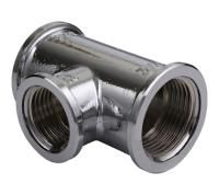 TIEMME Тройник 3/4х1/2''х3/4'' ВР хром