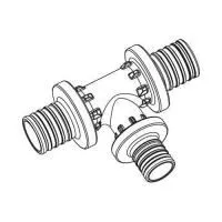 REHAU RAUTITAN Тройник с уменьшенным боковым и торцевым проходом 20-16-16 PX