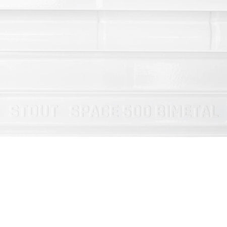 Купить Радиатор биметаллический секционный STOUT SPACE 500 8 секций боковое белый