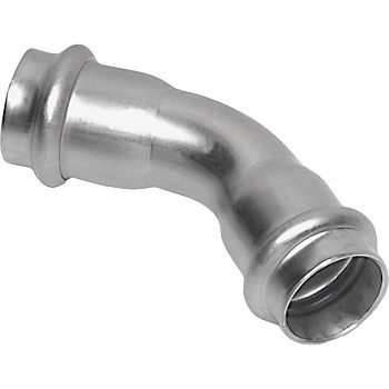 Sanha 9041 пресс-фит. нерж.сталь, отвод 45° ВПр-ВПр, 54