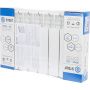 Купить Радиатор биметаллический секционный STOUT SPACE 350 8 секций боковое белый