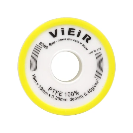 Фум лента (16м x19мм x0,20мм x0.25g/cm3) "ViEiR" 