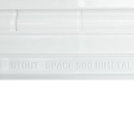 Купить Радиатор биметаллический секционный STOUT SPACE 500 4 секций боковое белый