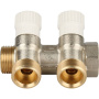 Купить Коллектор распределительный Stout  3/4", 2 отвода 3/4" ЕК