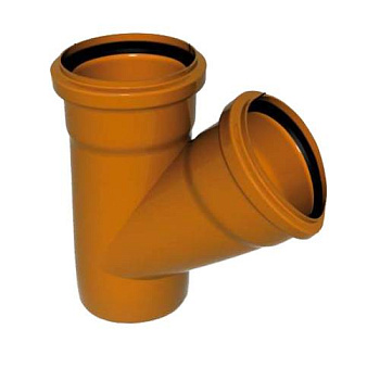 Sinikon НПВХ Тройник D160 x 160 x 45° для нар. канализации