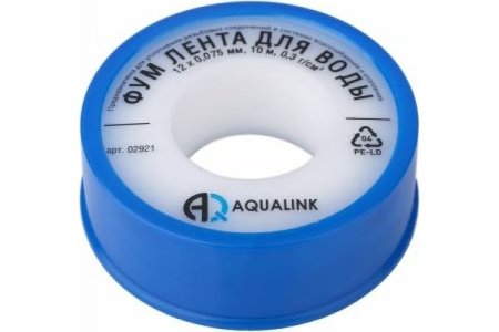 Фум-лента AQUALINK 12мм 0,075мм*10м 