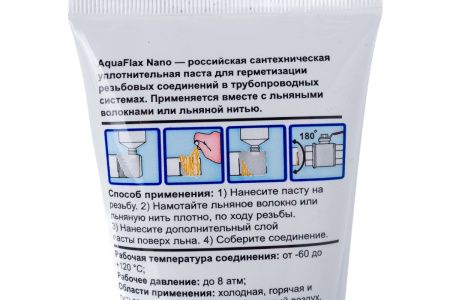 Паста сантехнические Aquaflax nano для льна 80 гр 