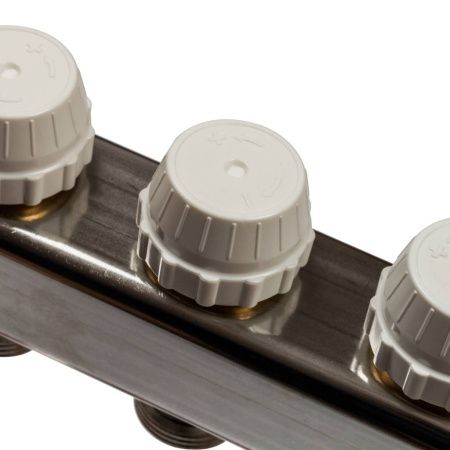 Купить  Распределительные коллекторы Stout с расходомерами Коллектор распределительный Stout с расходомерами 1х3/4 на 9 выходов 