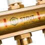 Купить Распределительный коллектор Stout из латуни без расходомеров на 11 выходов