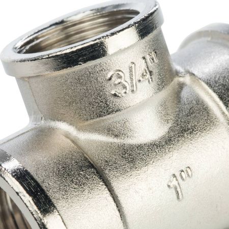 STOUT Тройник ВВ переходной никелированный 1X3/4X1