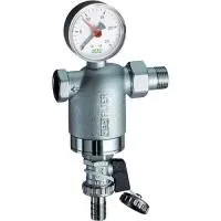 Купить FAR Фильтр 1/2 (НР-ВР) с манометром, 100 мкм, Max 95C, 25 бар