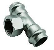 Тройник 3/4″Нx1/2″Вx3/4″Н никелированный VIEIR