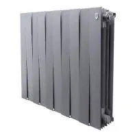 Купить Биметаллический радиатор Royal Thermo PianoForte 500 Silver Satin  10 секции